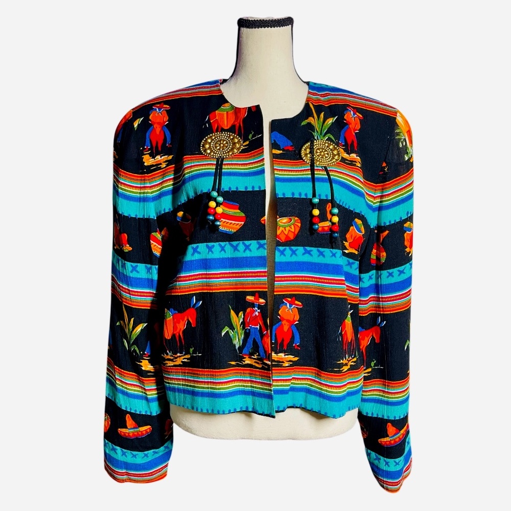 AC Sport Colorful Patterned Blazer